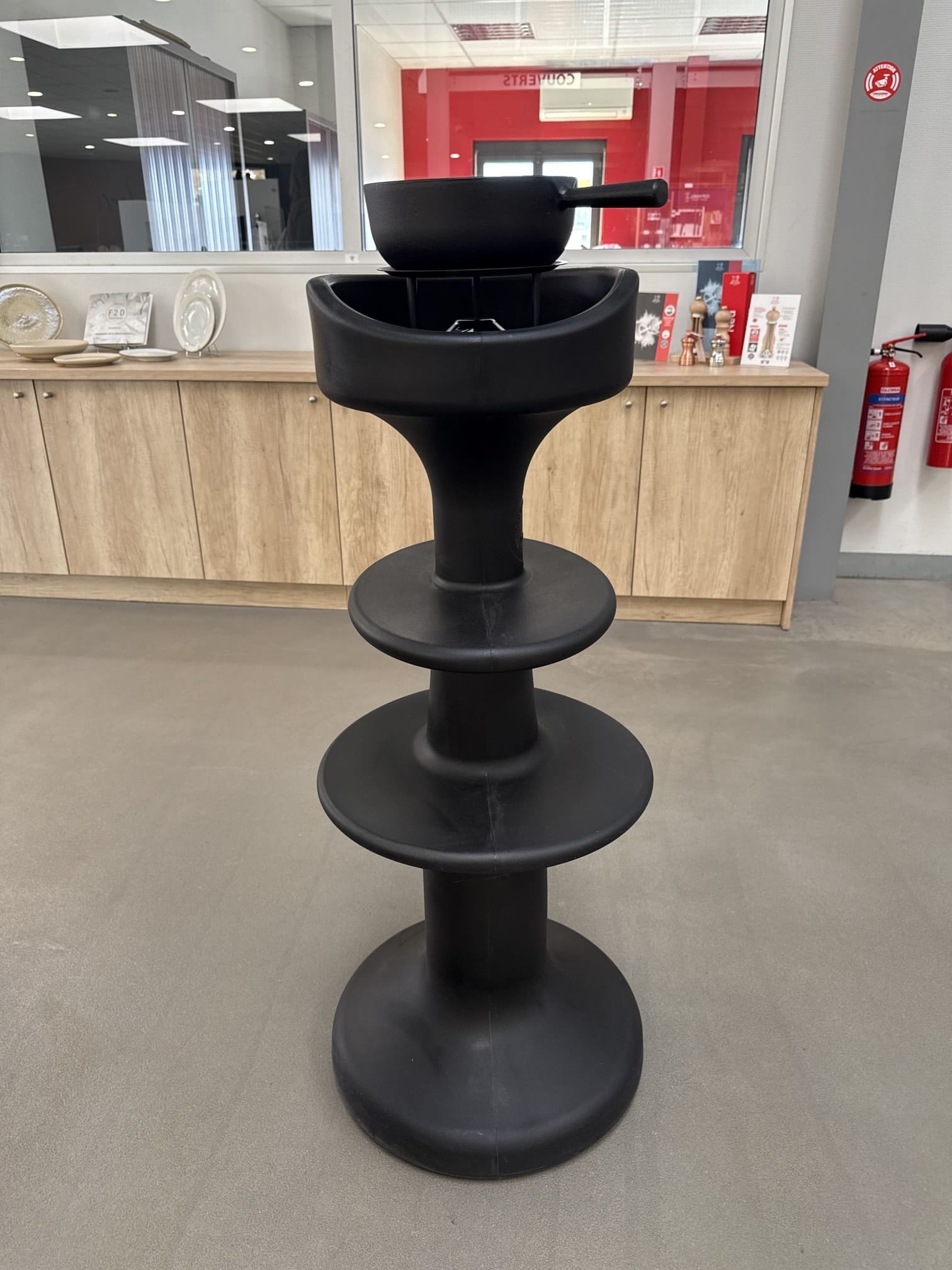 Arbre à fondue et son couvercle